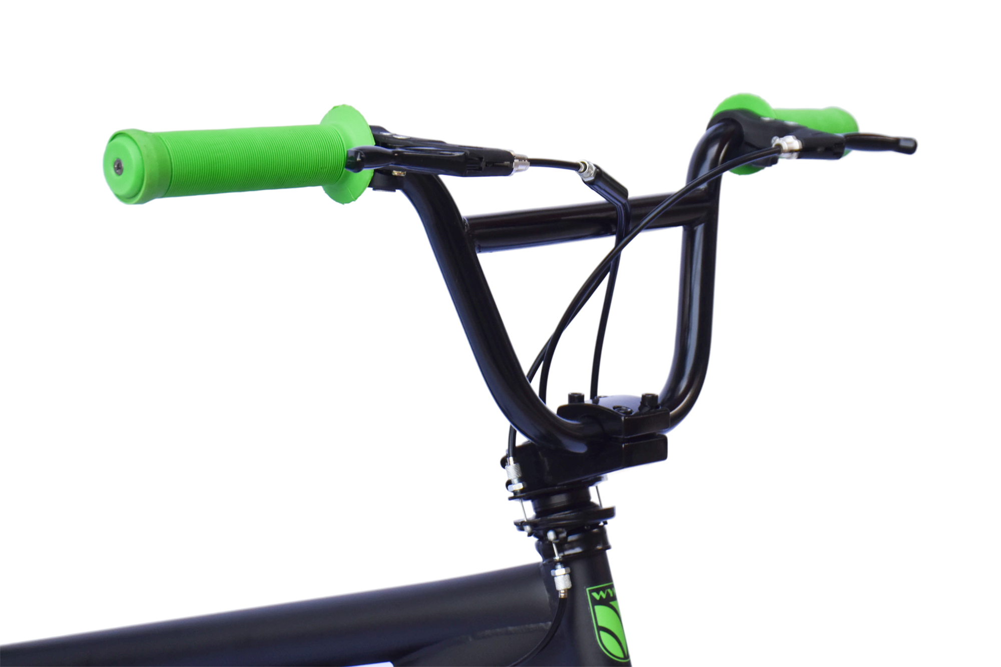WYNN BMX Freestyle 20 Zoll XX1.3 schwarz-gr&uuml;n Rahmenh&ouml;he 28 cm Kinder Erwachsene V-Brake – Bild 3