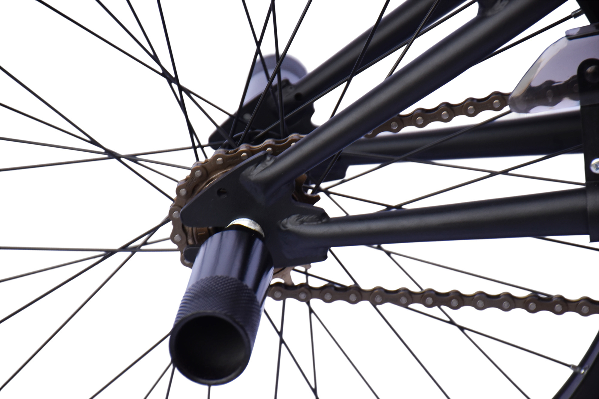 WYNN BMX Freestyle 20 Zoll XX1.3 schwarz-rot Rahmenh&ouml;he 28 cm Kinder Erwachsene V-Brake – Bild 5