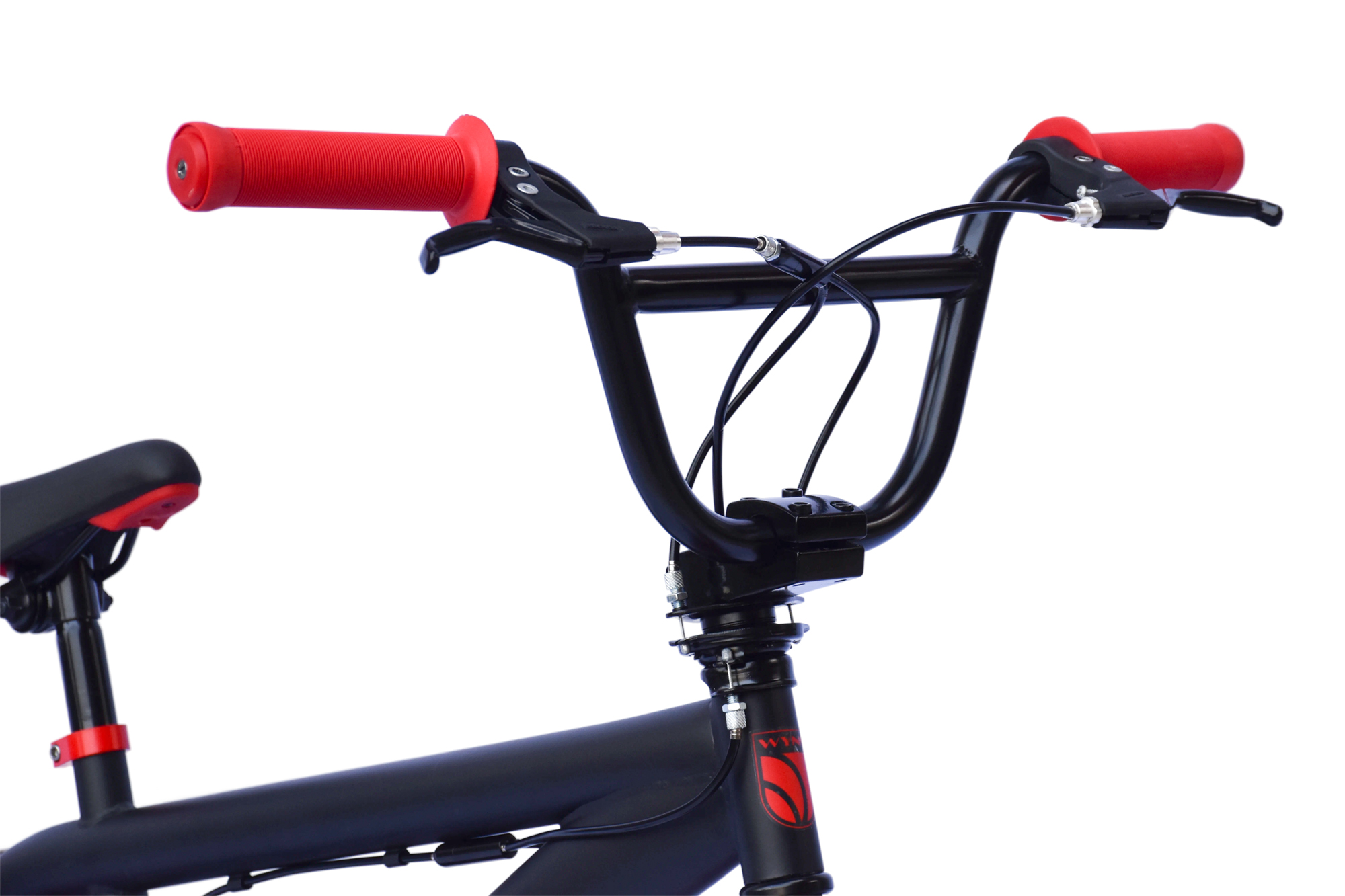 WYNN BMX Freestyle 20 Zoll XX1.3 schwarz-rot Rahmenh&ouml;he 28 cm Kinder Erwachsene V-Brake – Bild 3