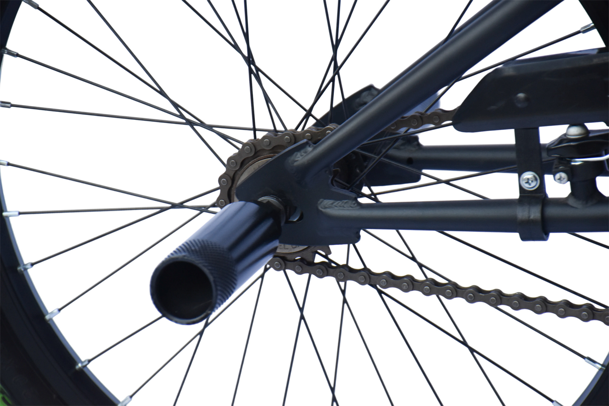 WYNN BMX Freestyle 20 Zoll XX1.4 schwarz-gr&uuml;n Rahmenh&ouml;he 28 cm Kinder Erwachsene V-Brake – Bild 5