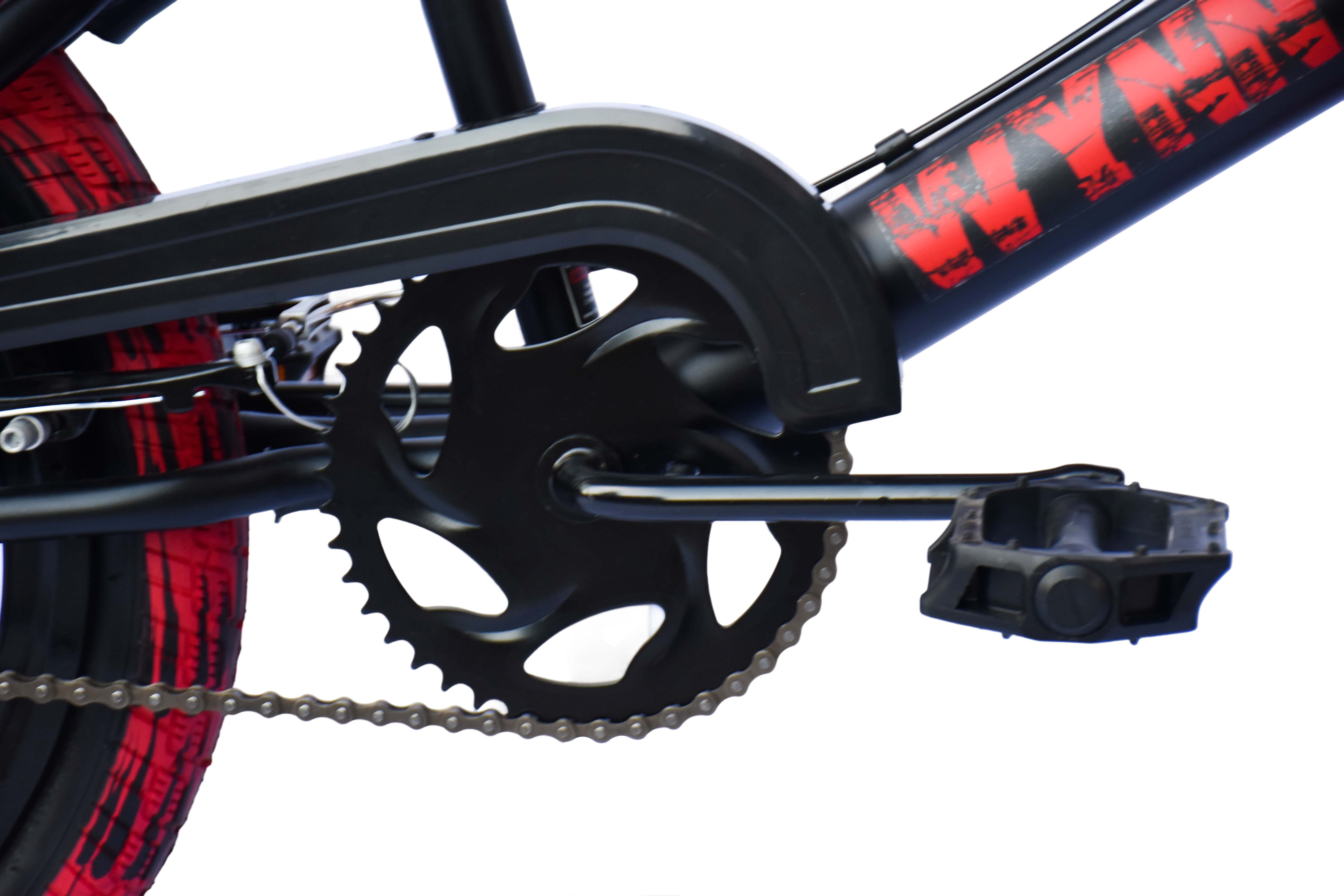 WYNN BMX Freestyle 20 Zoll XX1.2 Rahmenh&ouml;he 28 cm Muddy-Freestyle-Reifen Mag-Wheels V-Brake – Bild 4