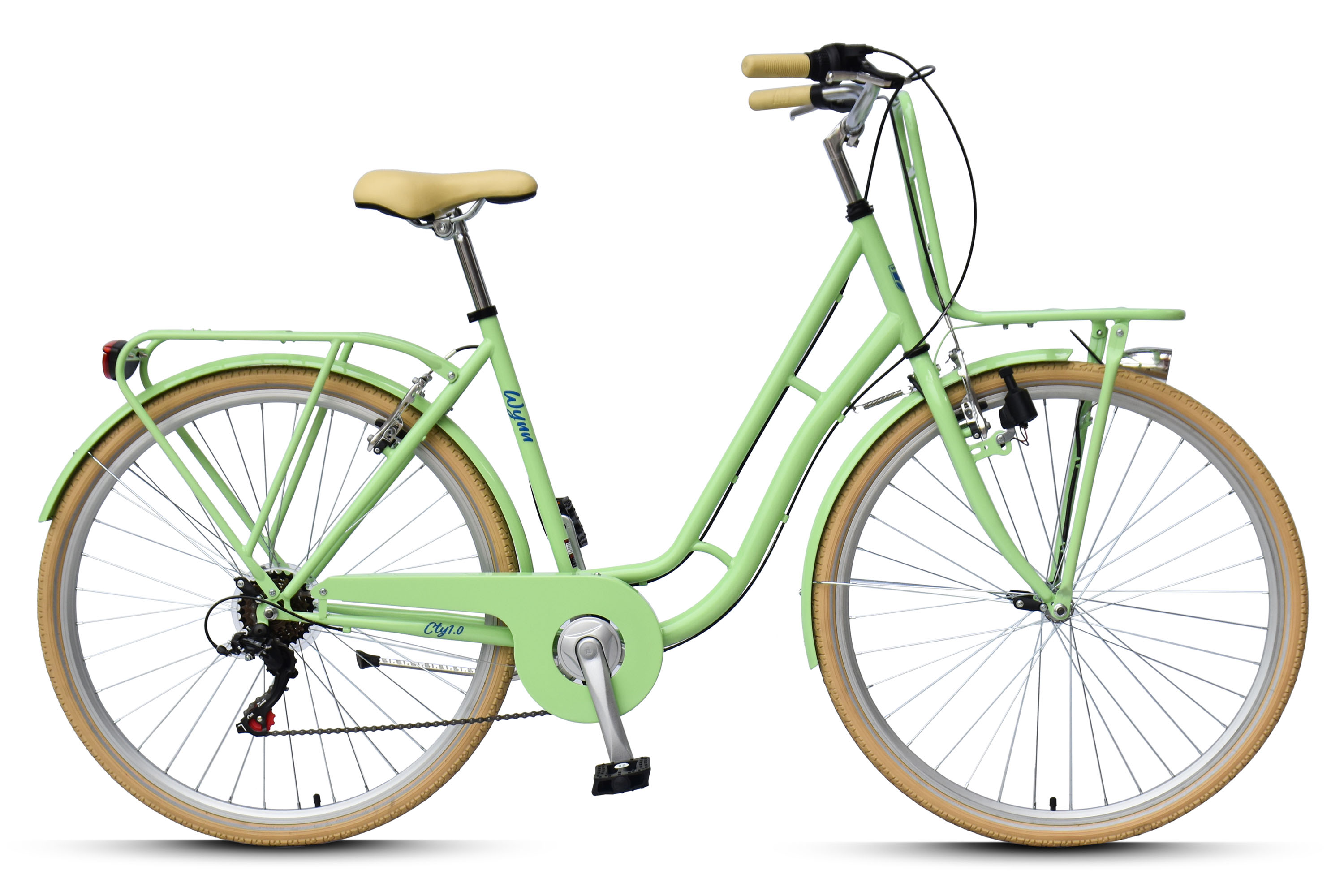 Cityrad mit komfortabler Sitzposition in der Stadt