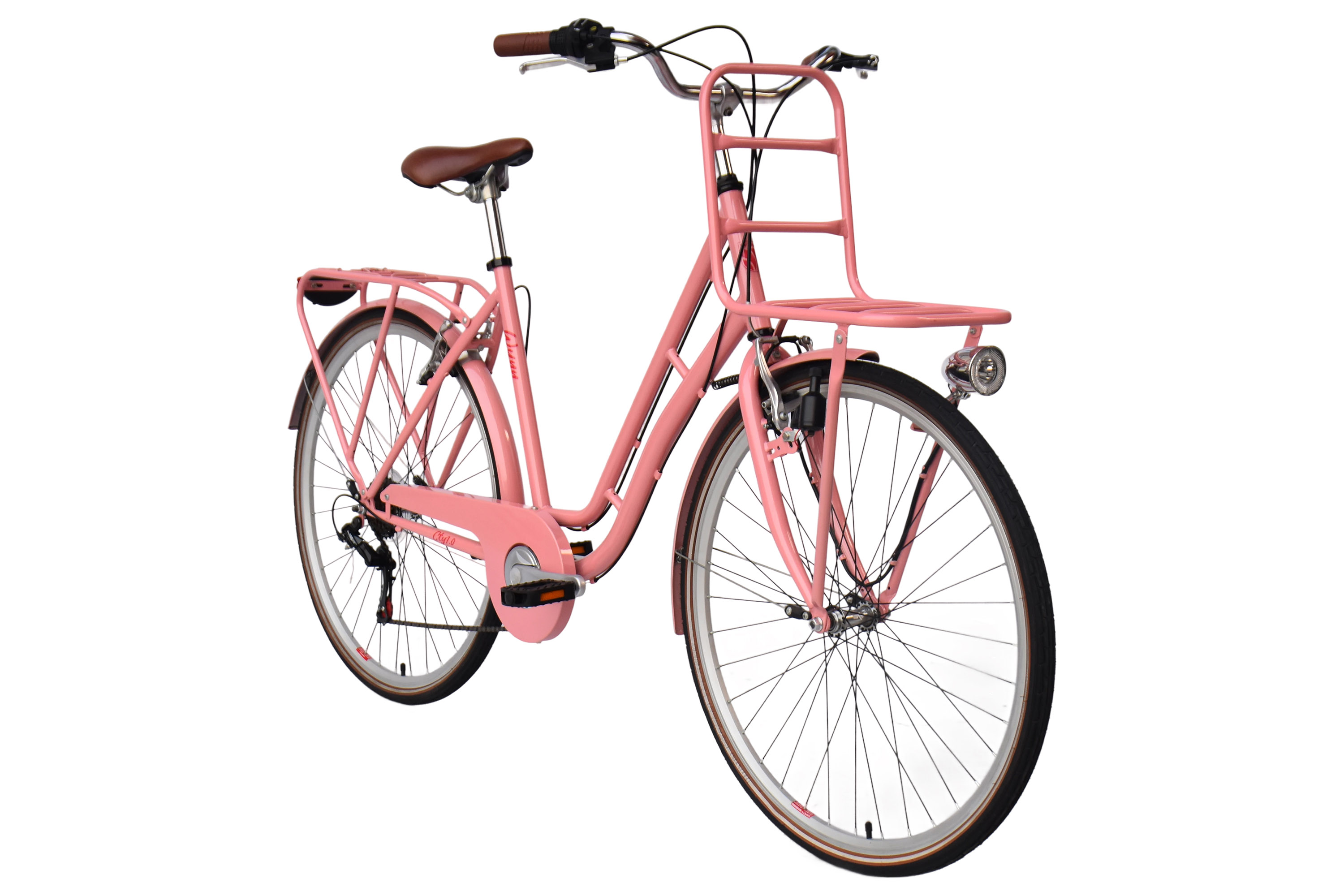WYNN Cityrad 28 Zoll CTY1.0 rosa Rahmenh&ouml;he 51 cm Damen 6 G&auml;nge V-Brake – Bild 2