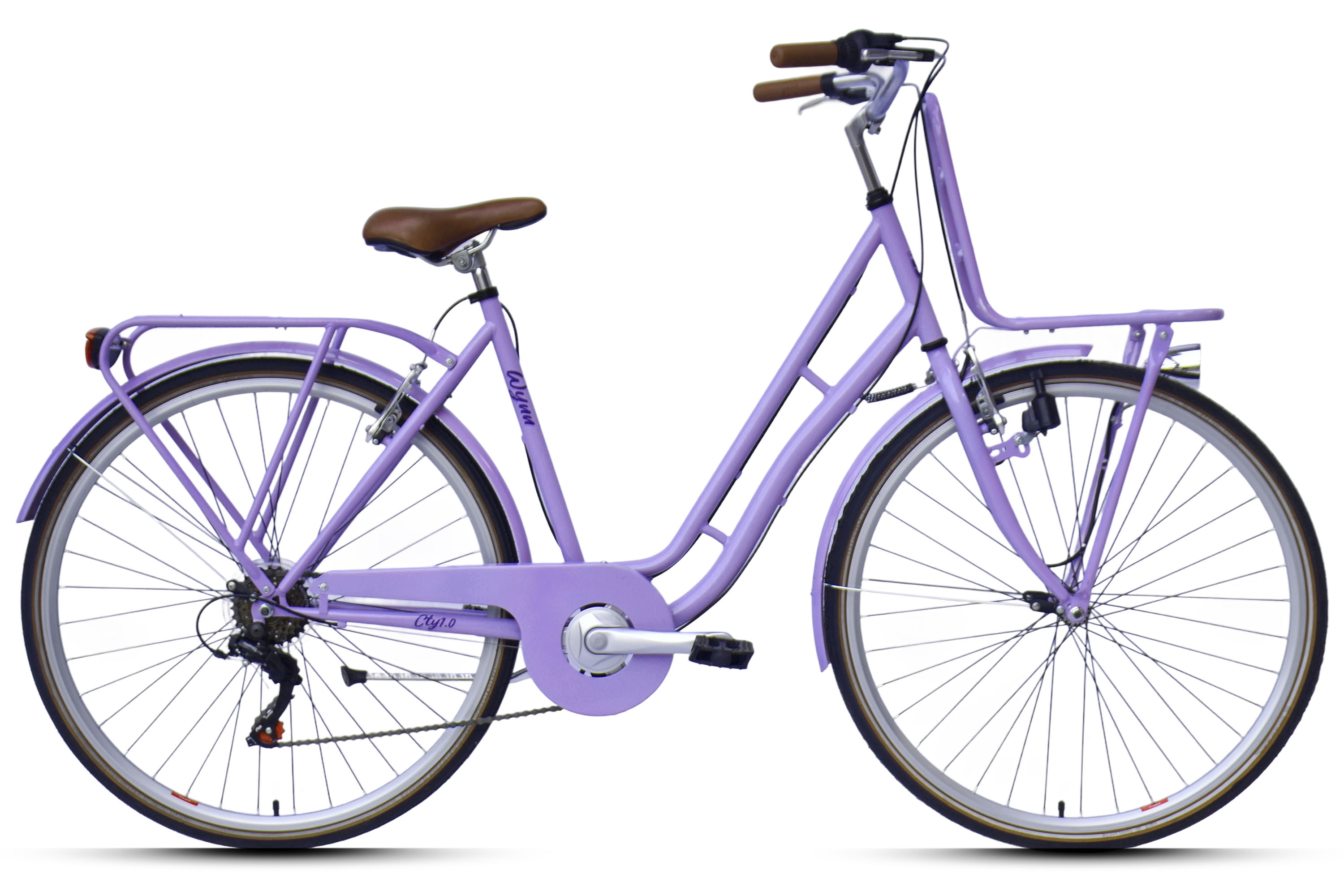 WYNN Cityrad 28 Zoll CTY1.0 lila Rahmenh&ouml;he 51 cm Damen 6 G&auml;nge V-Brake – Bild 1