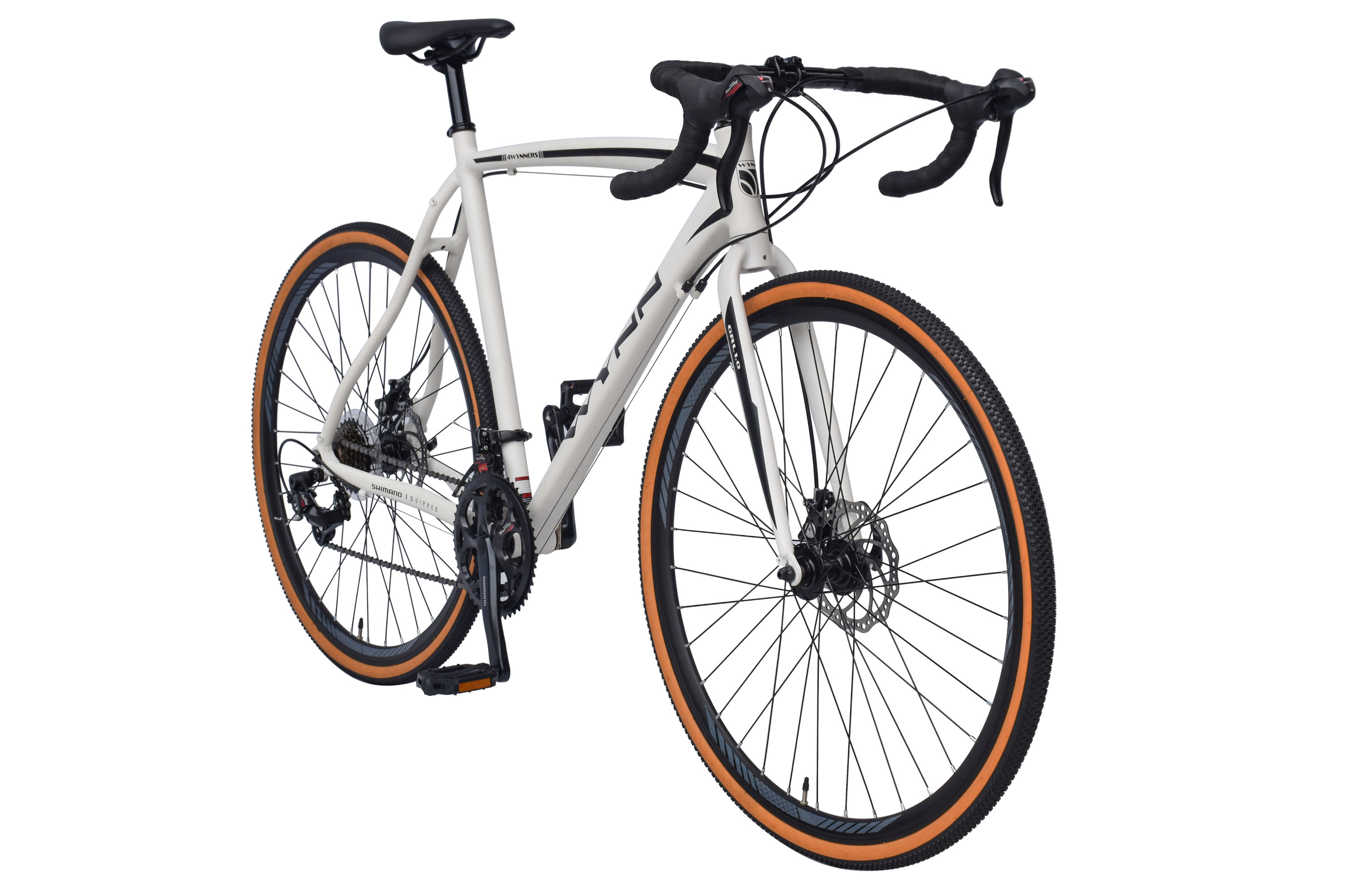 WYNN Gravelbike 28 Zoll GRL1.0 wei&szlig; 14 G&auml;nge mech. Scheibenbremse – Bild 2
