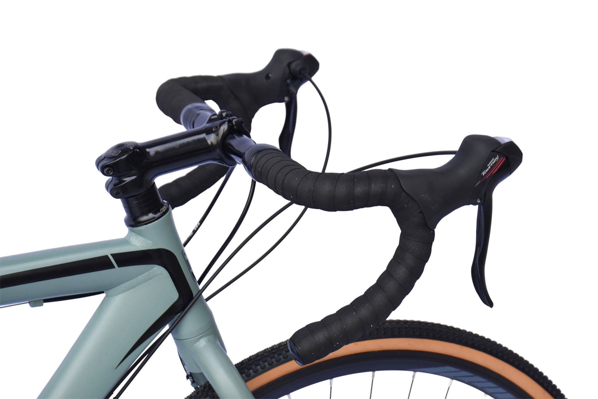 WYNN Gravelbike 28 Zoll GRL1.0 gr&uuml;n Rahmenh&ouml;he 58 cm Damen Herren 14 G&auml;nge mech. Scheibenbremse – Bild 3