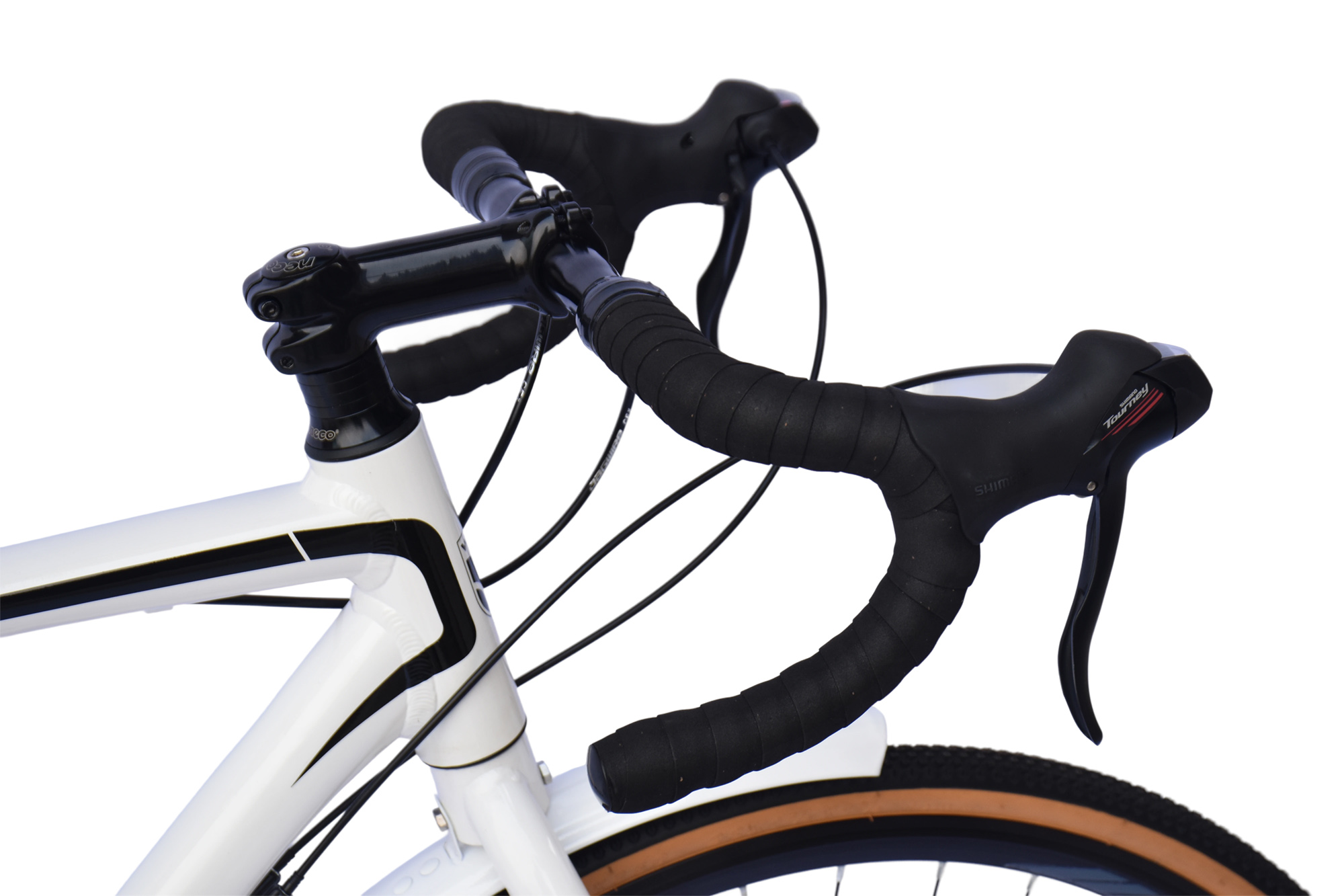 WYNN Gravelbike 28 Zoll GRL1.1 wei&szlig; Rahmenh&ouml;he 56 cm Damen Herren 14 G&auml;nge Gep&auml;cktr&auml;ger Schutzbleche – Bild 3