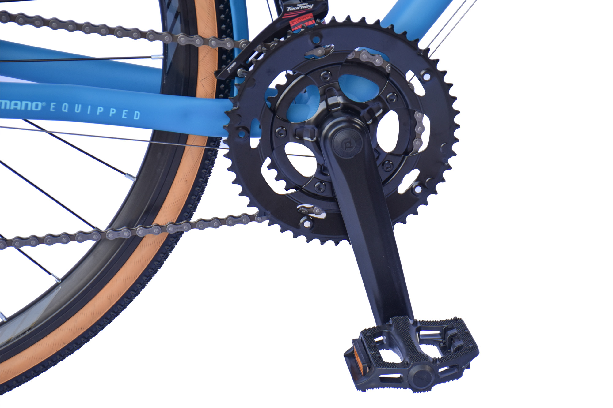 WYNN Gravelbike 28 Zoll GRL1.1 blau Rahmenh&ouml;he 56 cm 14 G&auml;nge Gep&auml;cktr&auml;ger Schutzbleche – Bild 4