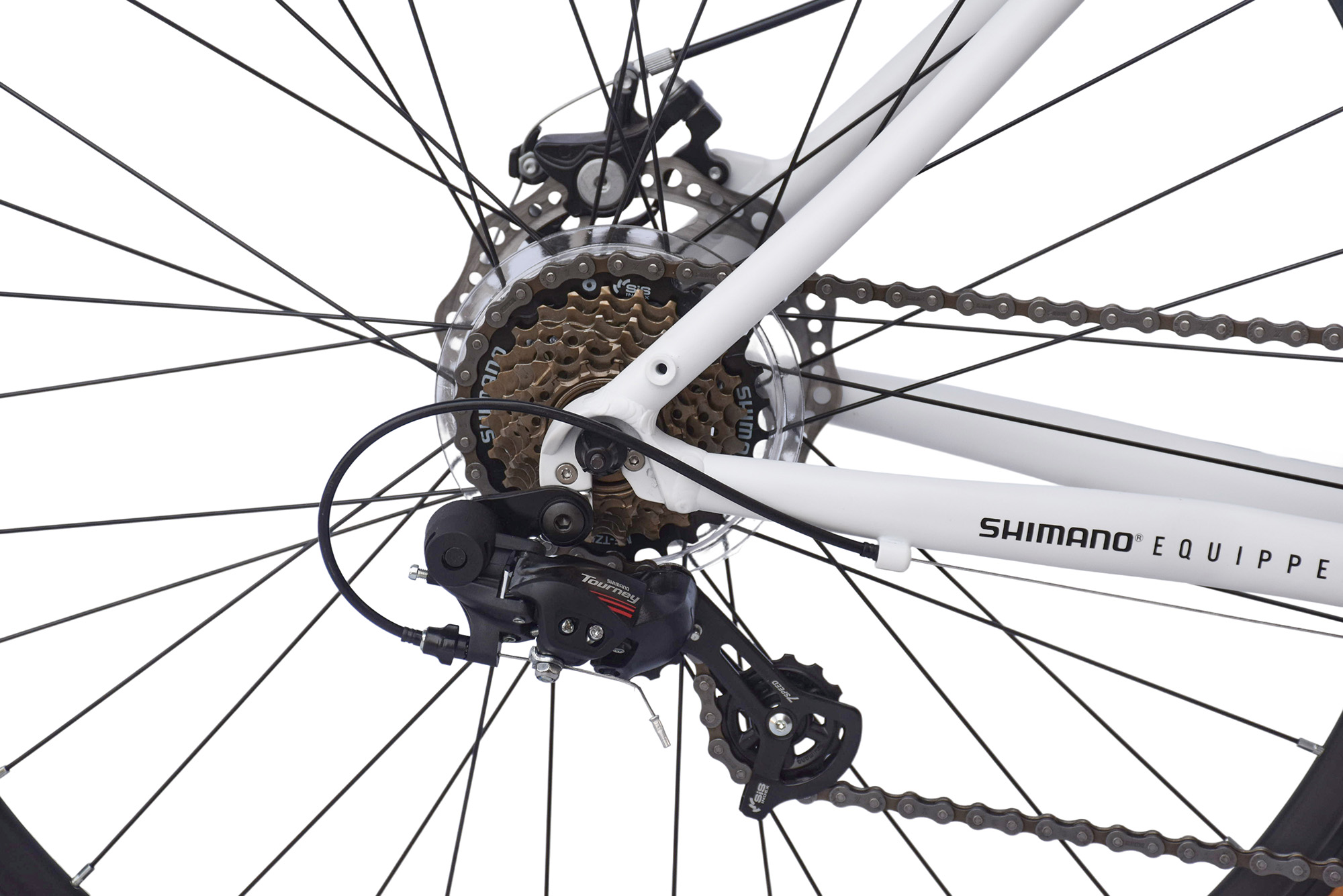 WYNN Gravelbike 28 Zoll GRL3.0 wei&szlig; 14 G&auml;nge – Bild 5