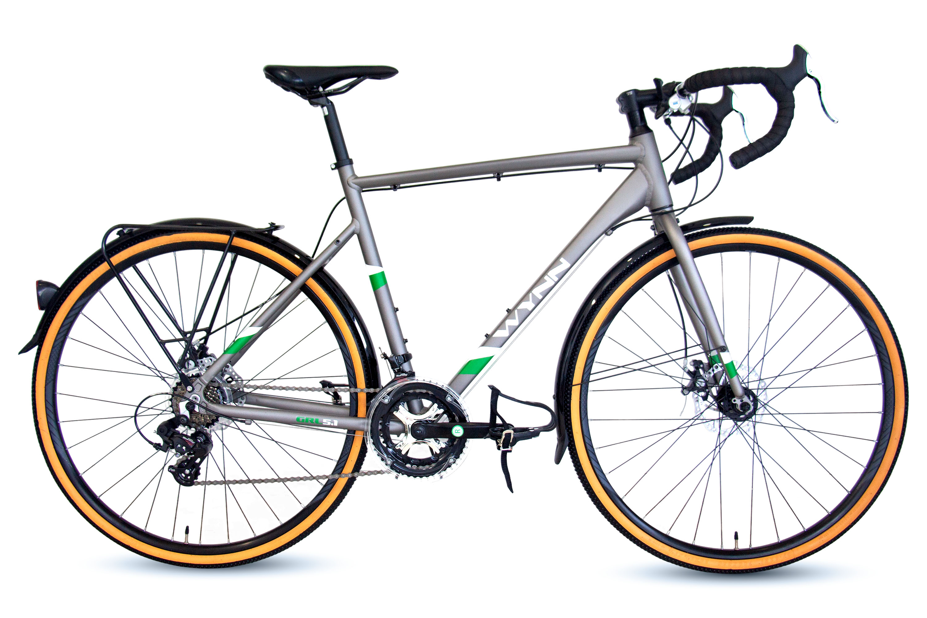 WYNN Gravelbike 28 Zoll GRL5.1 grau Rahmenh&ouml;he 57 cm 14 G&auml;nge Schutzbleche – Bild 1