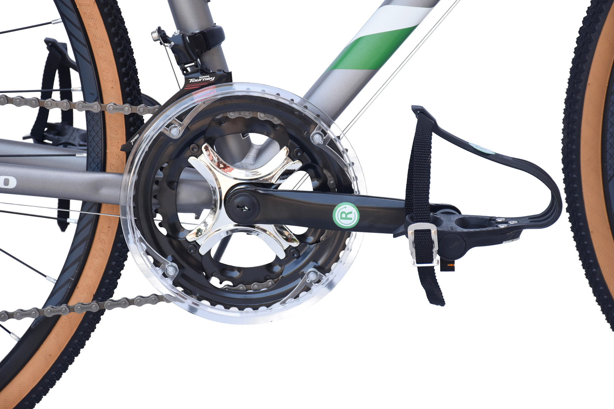 WYNN Gravelbike 28 Zoll GRL5.0 silber-wei&szlig; Rahmenh&ouml;he 54 cm 14 G&auml;nge – Bild 4