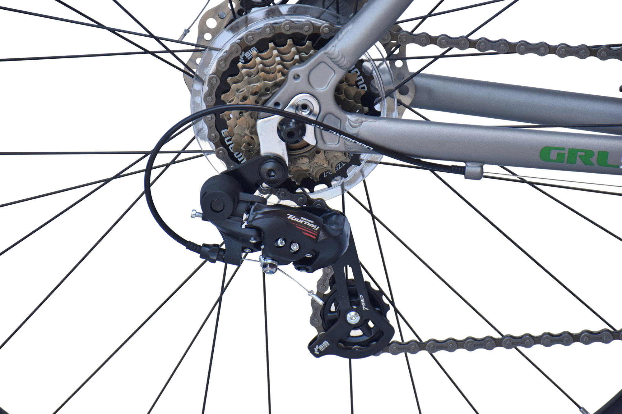 WYNN Gravelbike 28 Zoll GRL5.0 silber-wei&szlig; 14 G&auml;nge – Bild 5