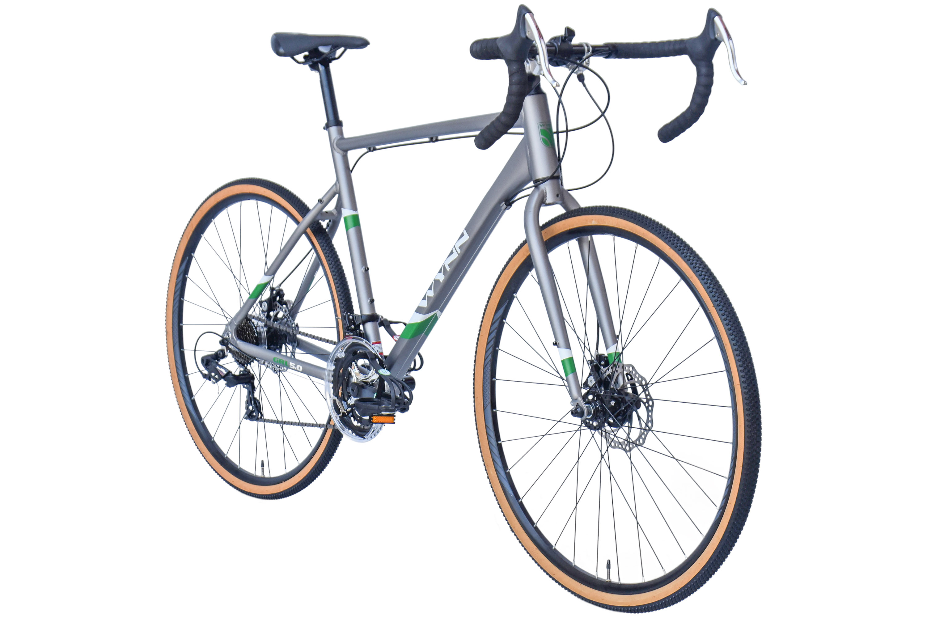 WYNN Gravelbike 28 Zoll GRL5.0 silber-wei&szlig; 14 G&auml;nge – Bild 2