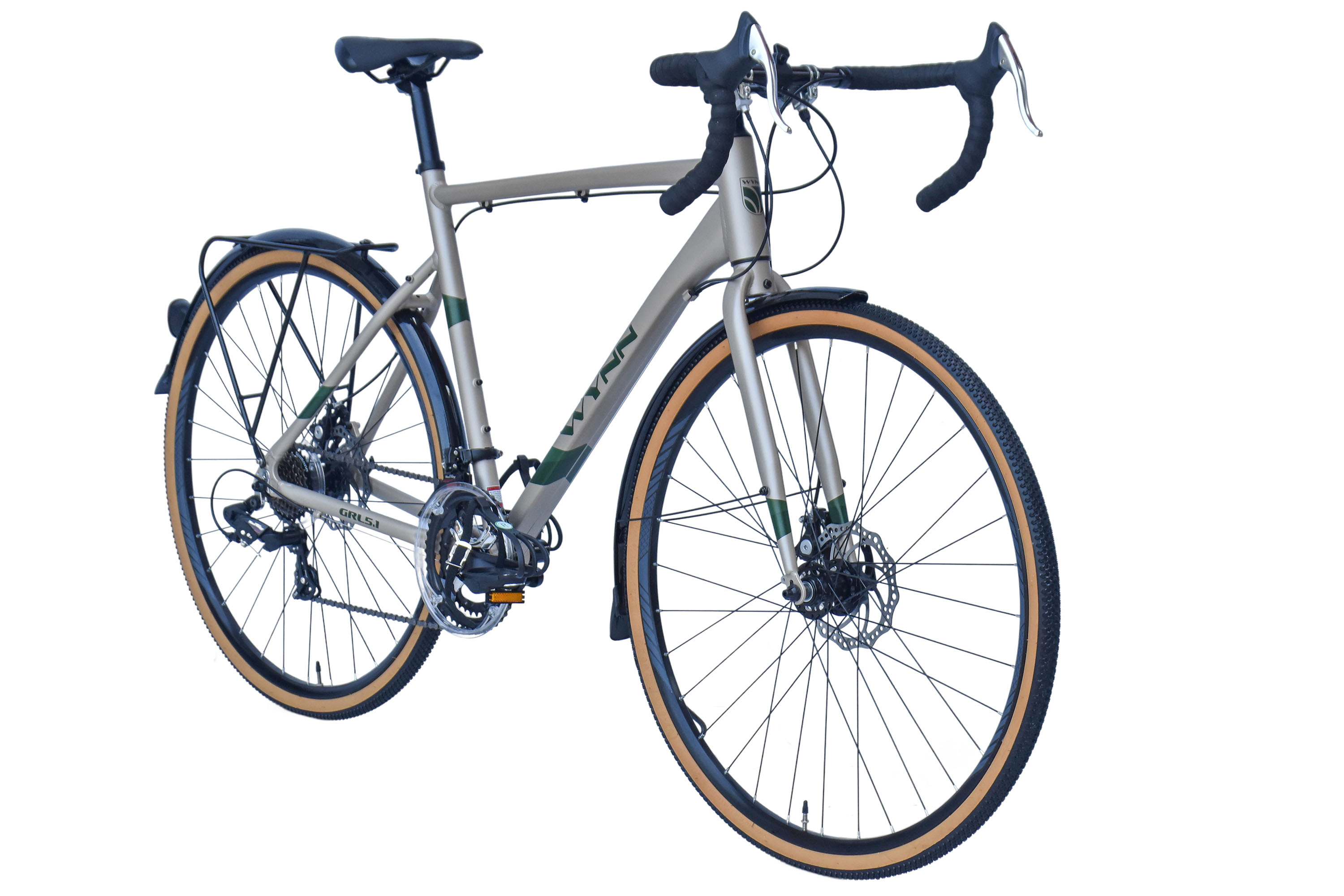 WYNN gravel bike 28 inch GRL5.1 silver frame size 60 cm 14 gears mudguards – Bild 2