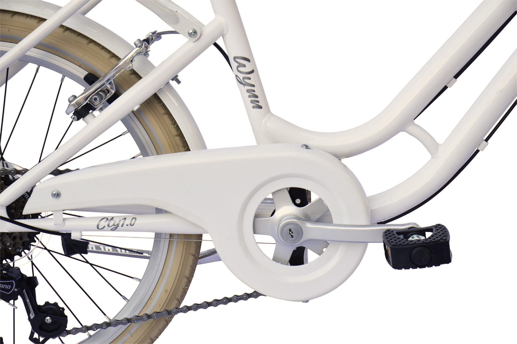 WYNN Kinderrad 20 Zoll KID1.0 wei&szlig; Rahmenh&ouml;he 30 cm 6 G&auml;nge V-Brake – Bild 4