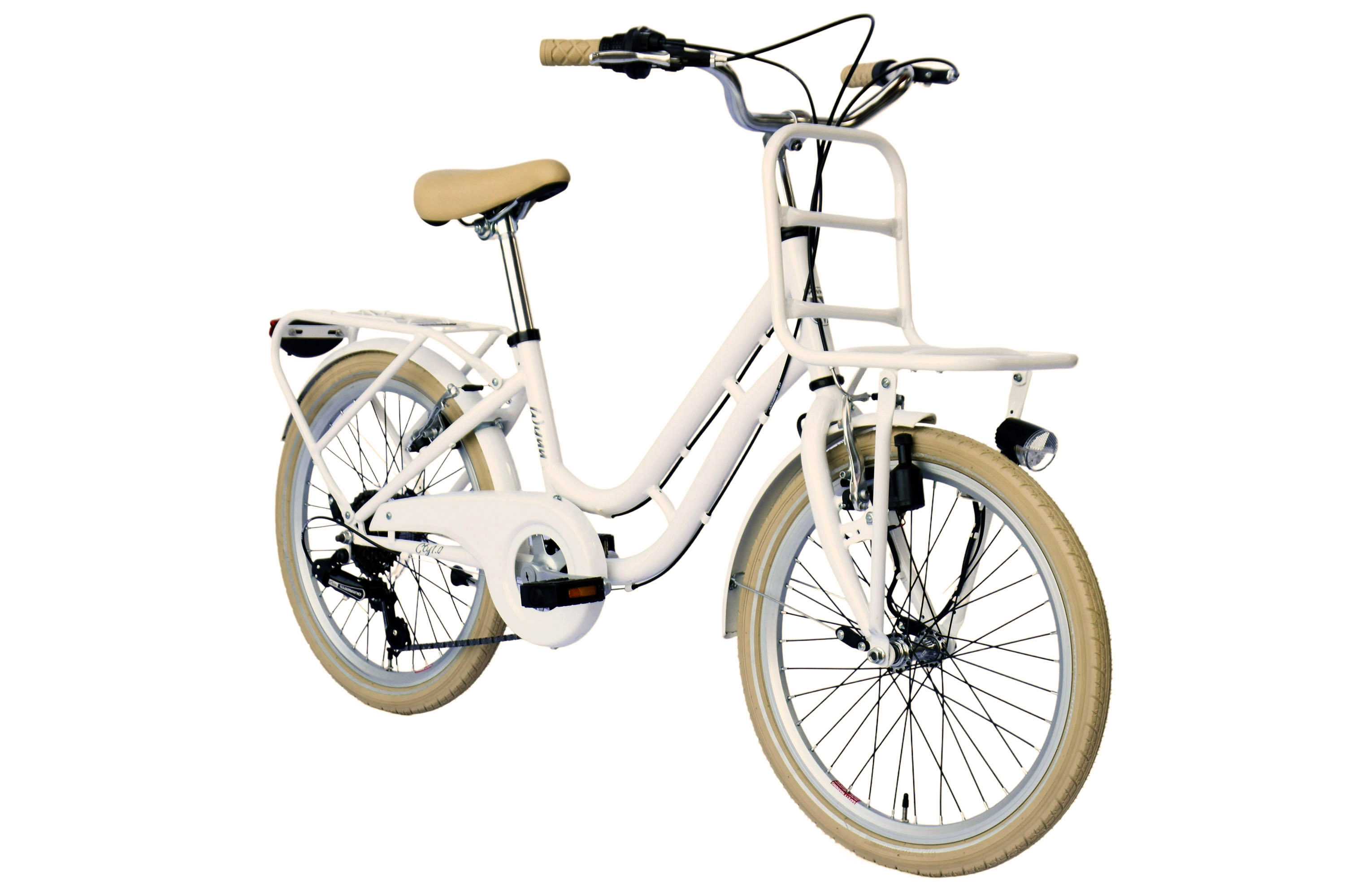 WYNN Kinderrad 20 Zoll KID1.0 wei&szlig; Rahmenh&ouml;he 30 cm 6 G&auml;nge V-Brake – Bild 2