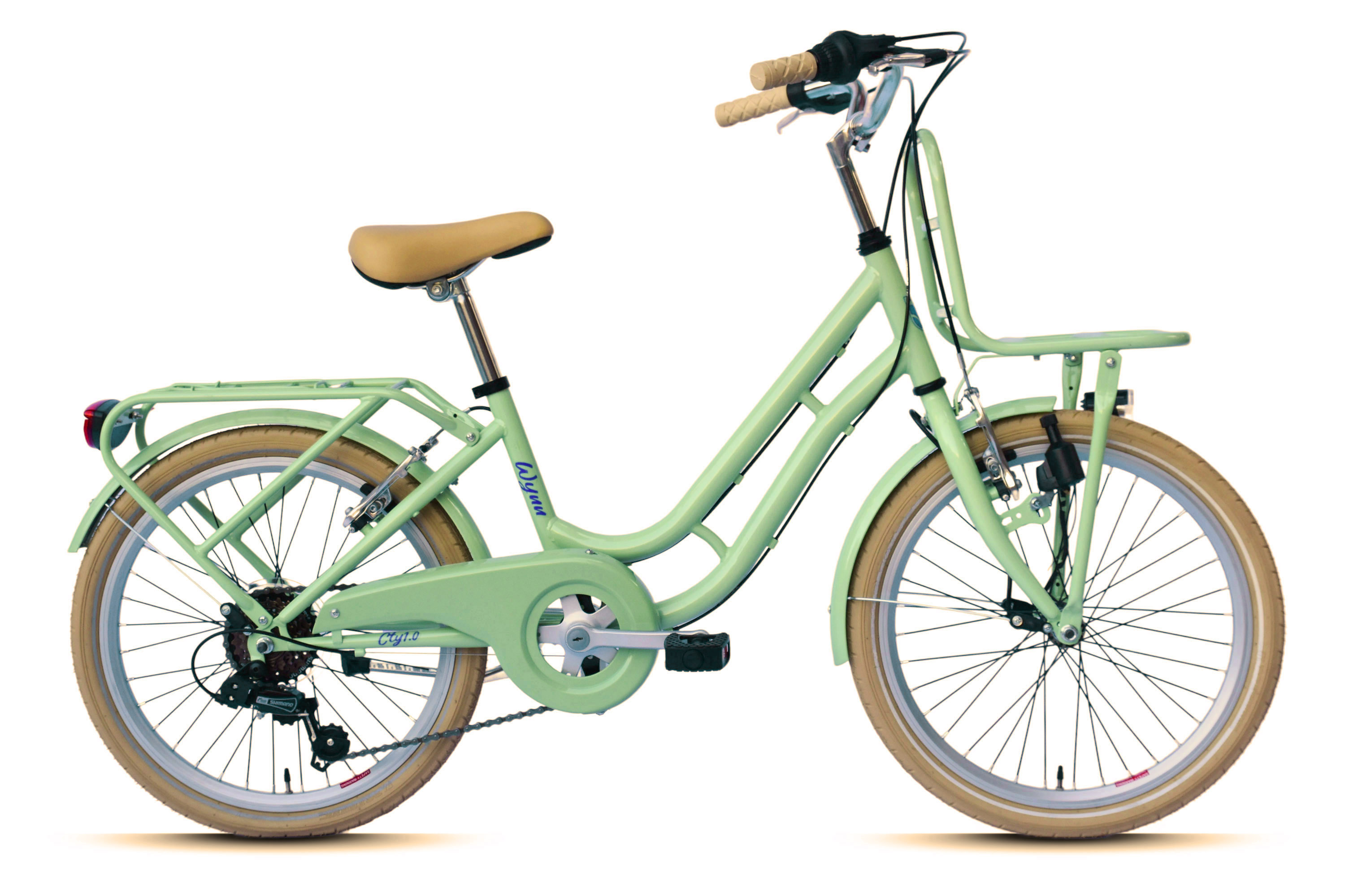 WYNN Kinderrad 20 Zoll KID1.0 gr&uuml;n Rahmenh&ouml;he 30 cm 6 G&auml;nge V-Brake – Bild 1