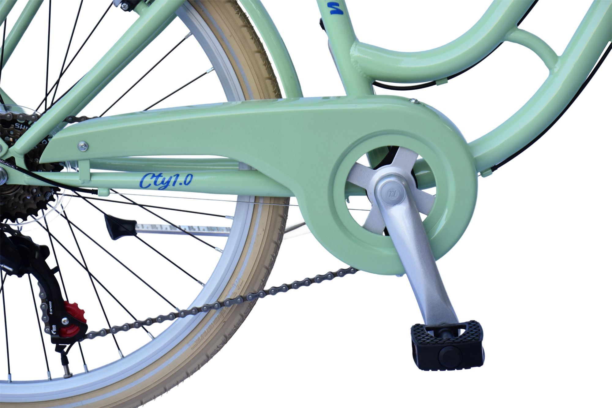 WYNN Kinderrad 24 Zoll KID1.0 gr&uuml;n Rahmenh&ouml;he 38 cm 6 G&auml;nge V-Brake – Bild 5