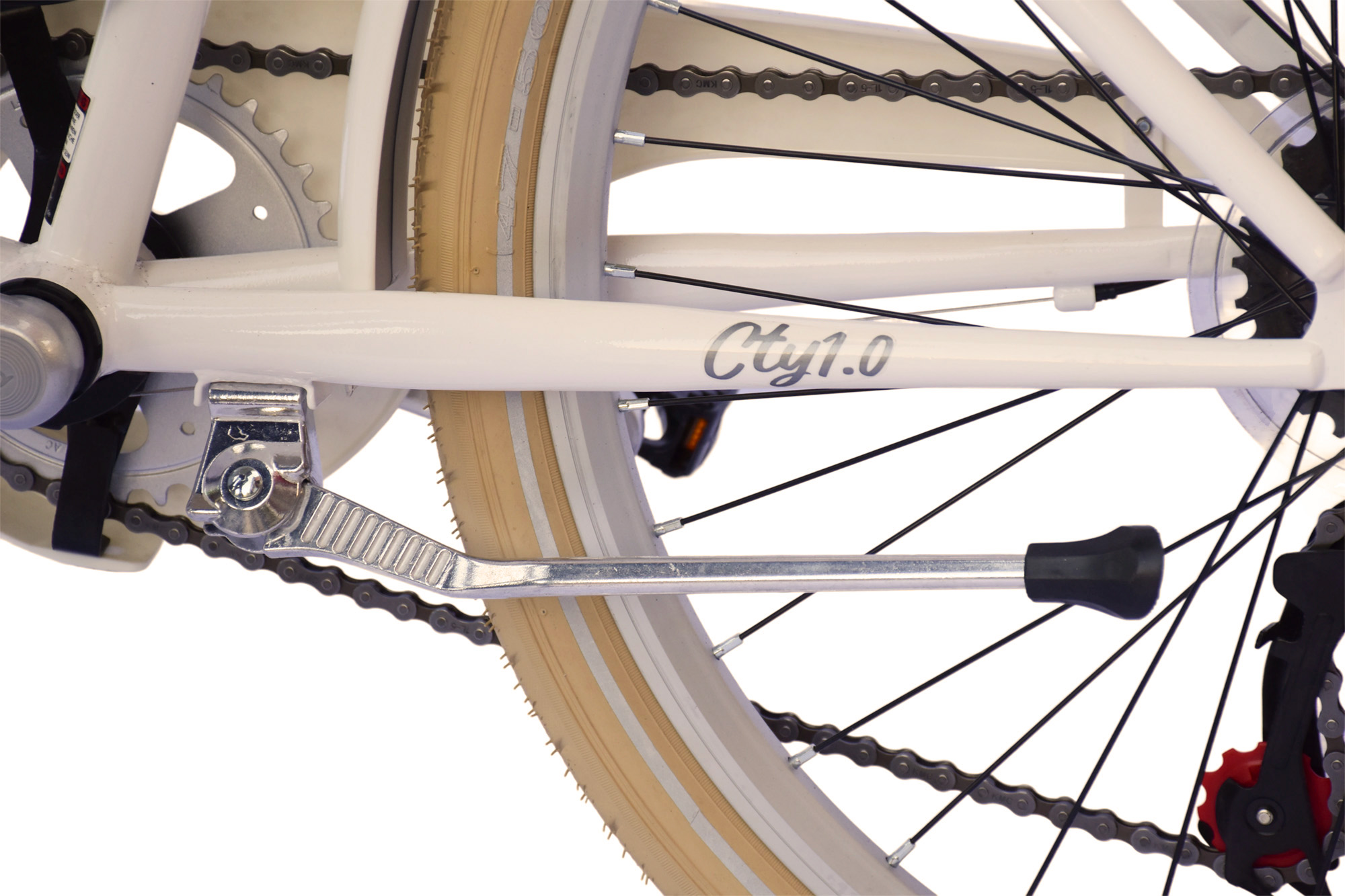 WYNN Kinderrad 24 Zoll KID1.0 wei&szlig; Rahmenh&ouml;he 38 cm 6 G&auml;nge V-Brake – Bild 4