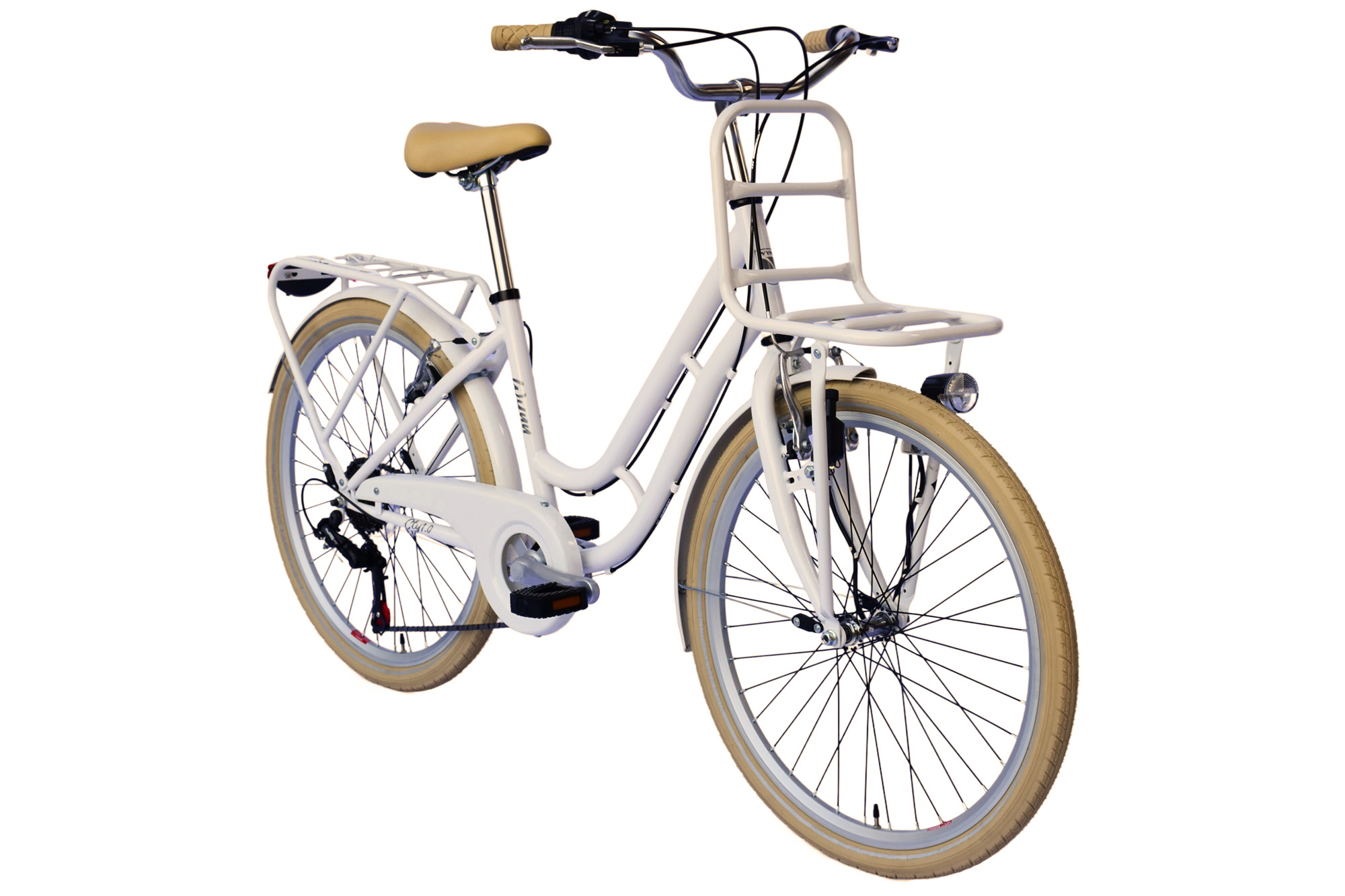 WYNN Kinderrad 24 Zoll KID1.0 wei&szlig; Rahmenh&ouml;he 38 cm 6 G&auml;nge V-Brake – Bild 2