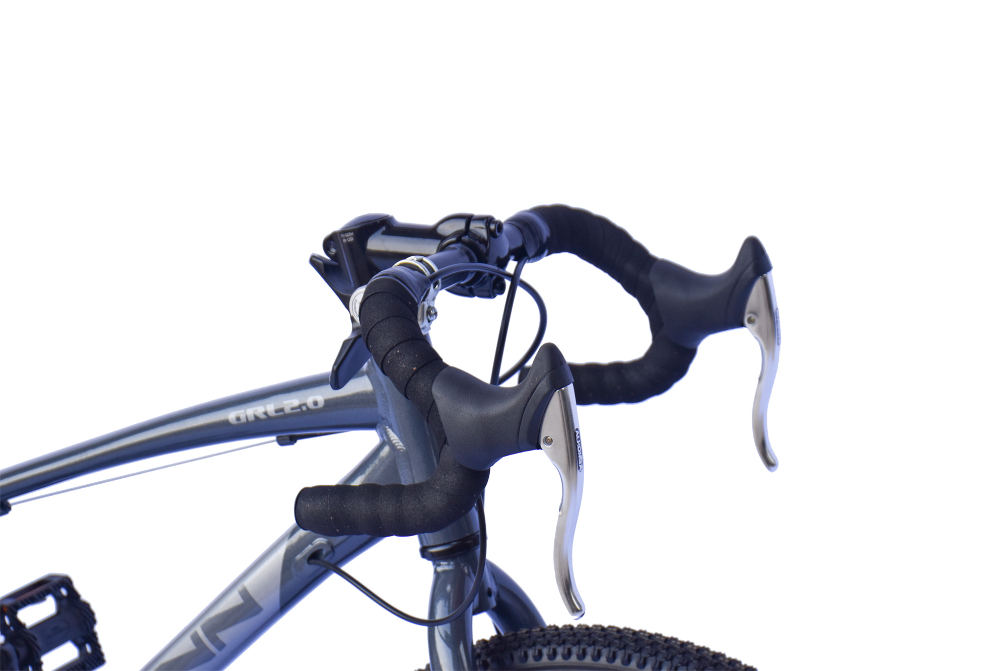 WYNN Kinderrad Gravelbike 20 Zoll GRL2.0 grau Rahmenh&ouml;he 30 cm 7 G&auml;nge mech. Scheibenbremse – Bild 4