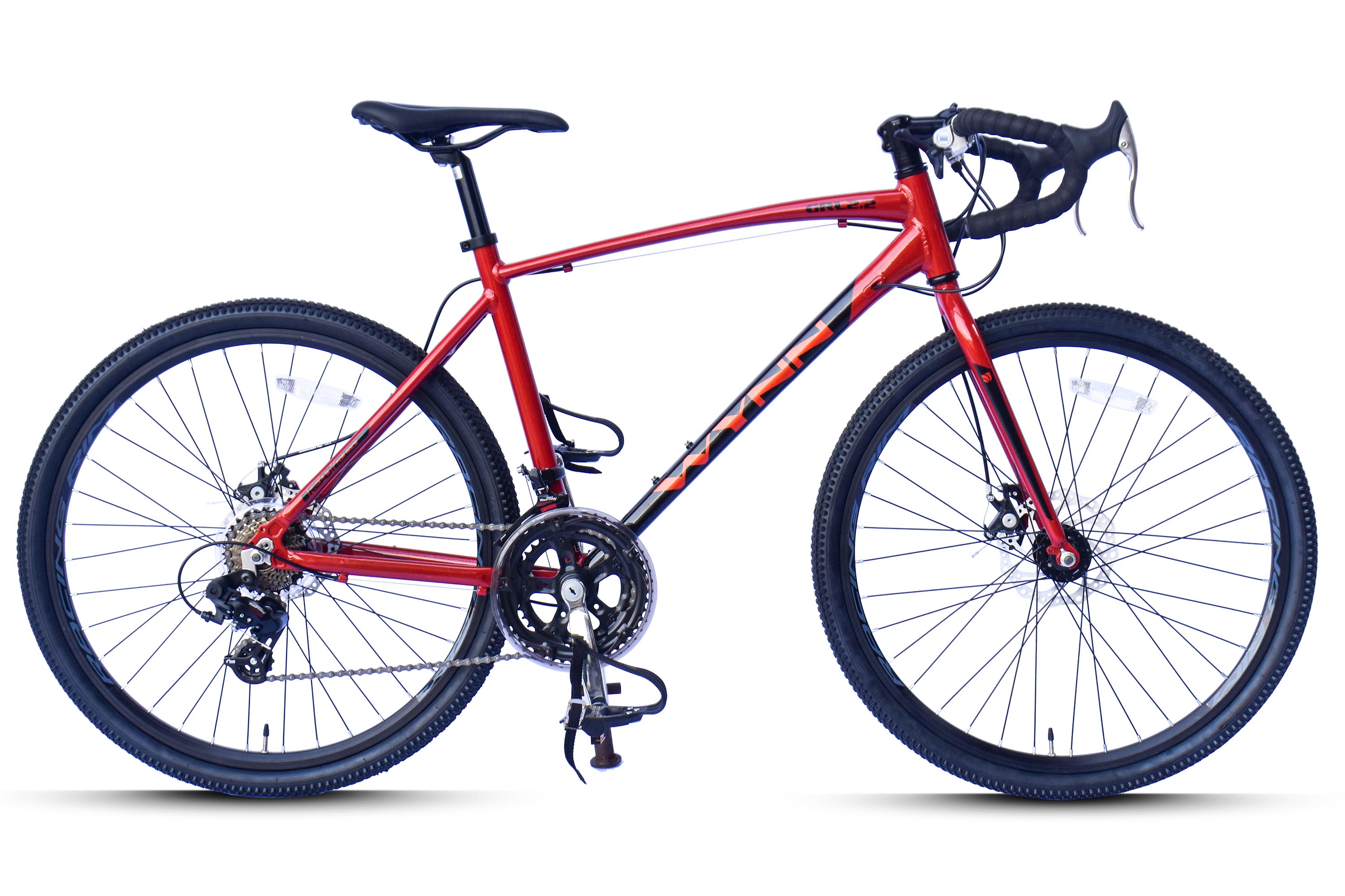 WYNN Kinderrad Gravelbike 26 Zoll GRL2.2 rot Rahmenh&ouml;he 46 cm 14 G&auml;nge mech. Scheibenbremse – Bild 1