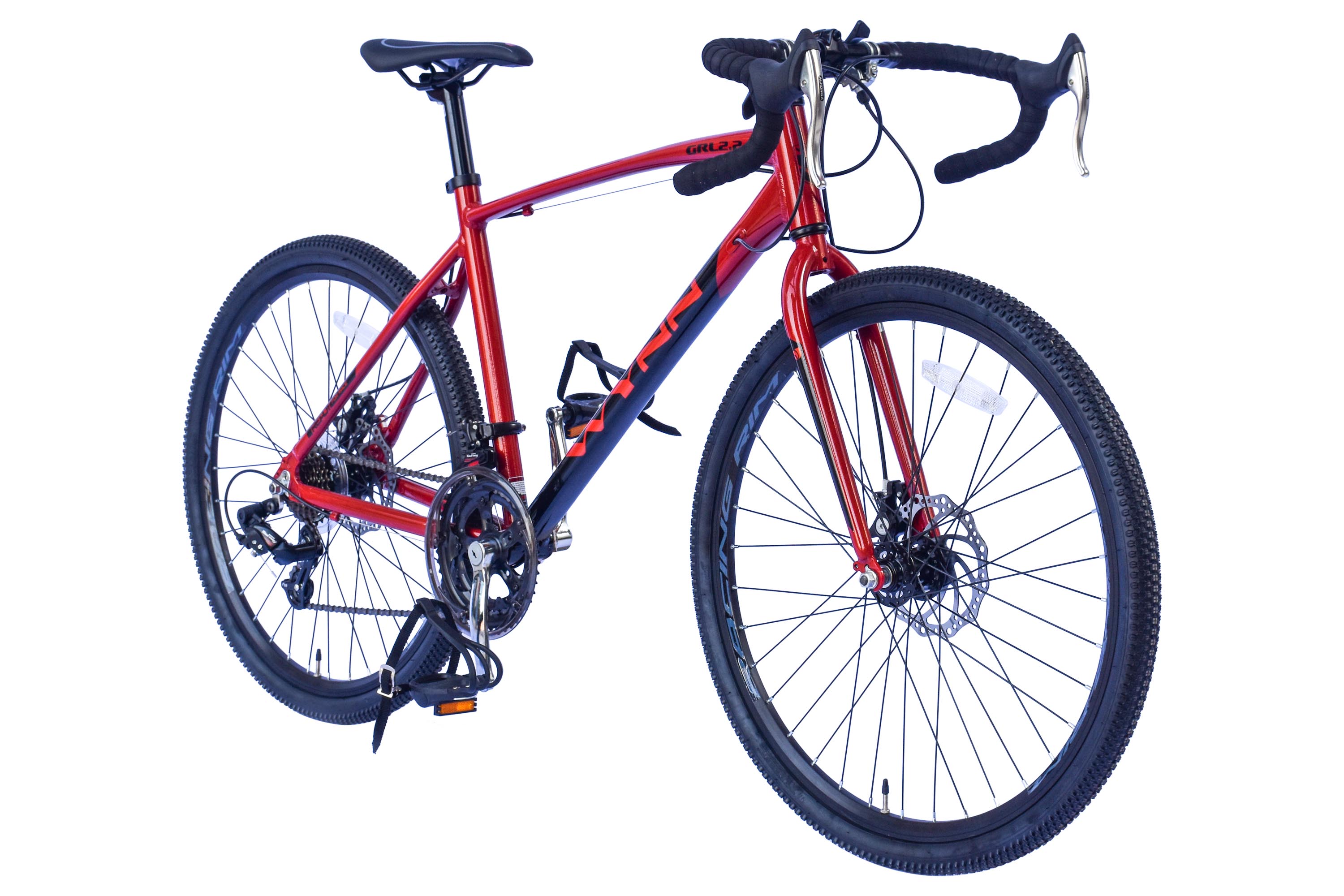 WYNN Kinderrad Gravelbike 26 Zoll GRL2.2 rot Rahmenh&ouml;he 46 cm 14 G&auml;nge mech. Scheibenbremse – Bild 2