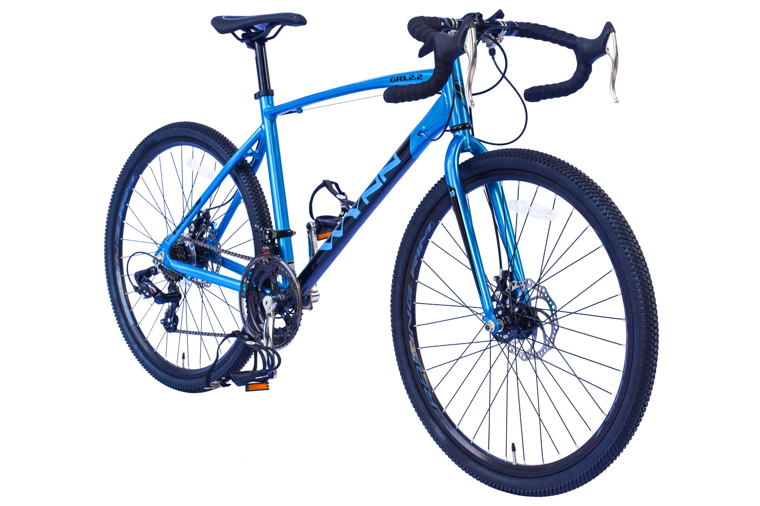 WYNN Kinderrad Gravelbike 26 Zoll GRL2.2 blau Rahmenh&ouml;he 46 cm 14 G&auml;nge mech. Scheibenbremse – Bild 2