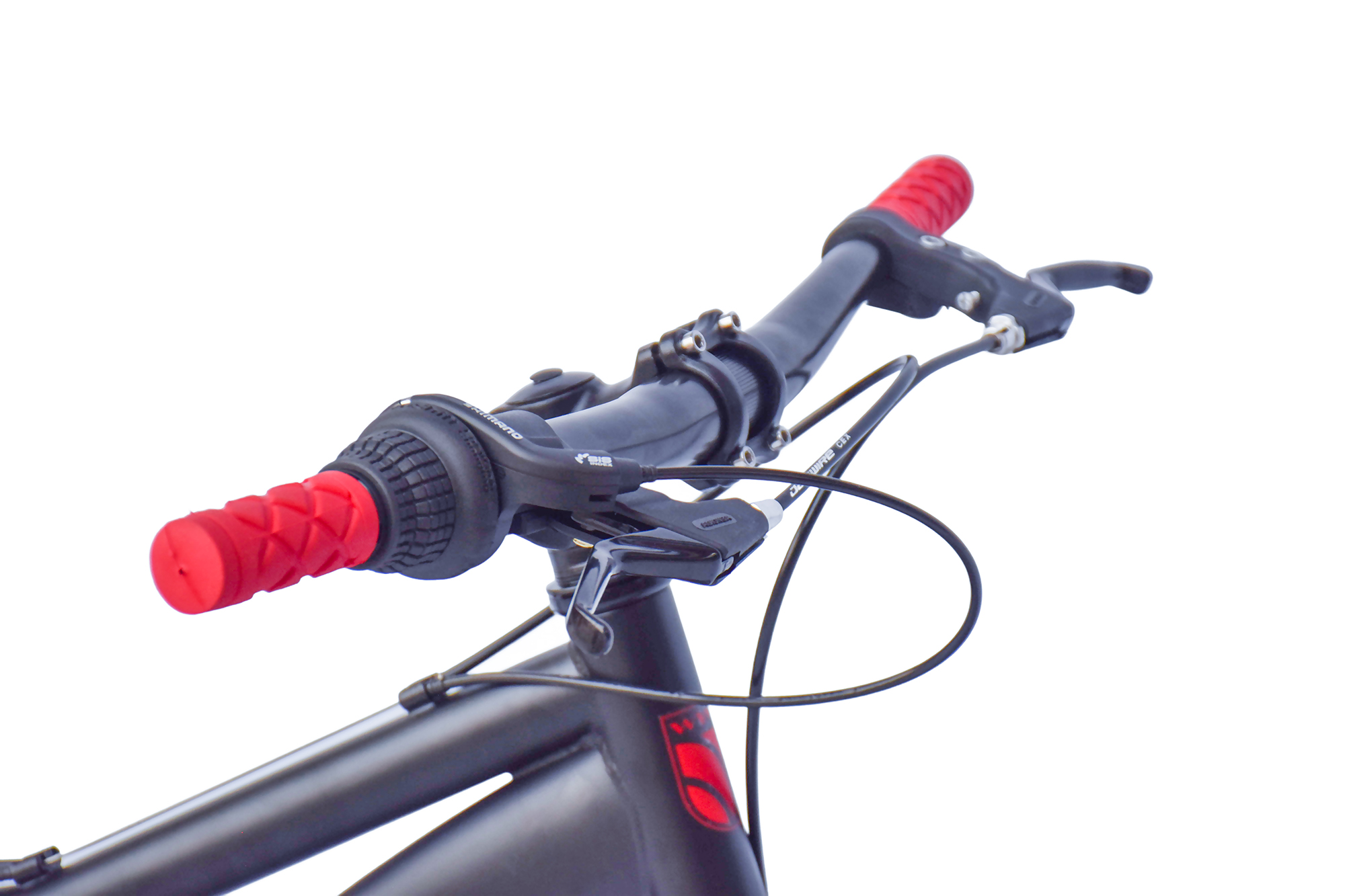 WYNN Mountainbike 20 Zoll KMB1.0 schwarz-rot 7 G&auml;nge mech. Scheibenbremse – Bild 3