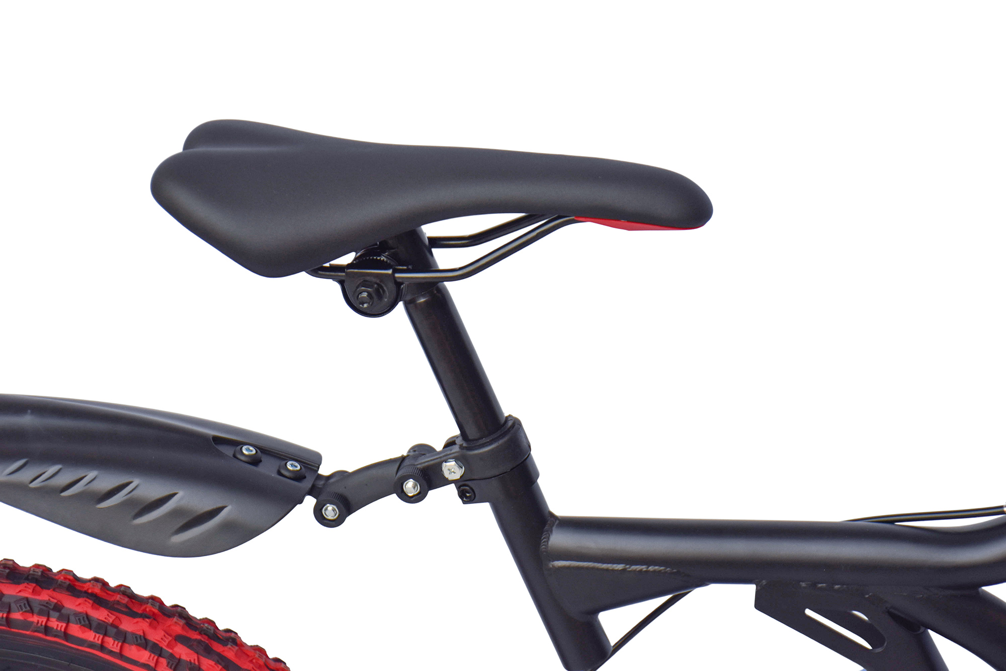 WYNN Mountainbike 24 Zoll KMB1.0 schwarz-rot 21 G&auml;nge mech. Scheibenbremse – Bild 3