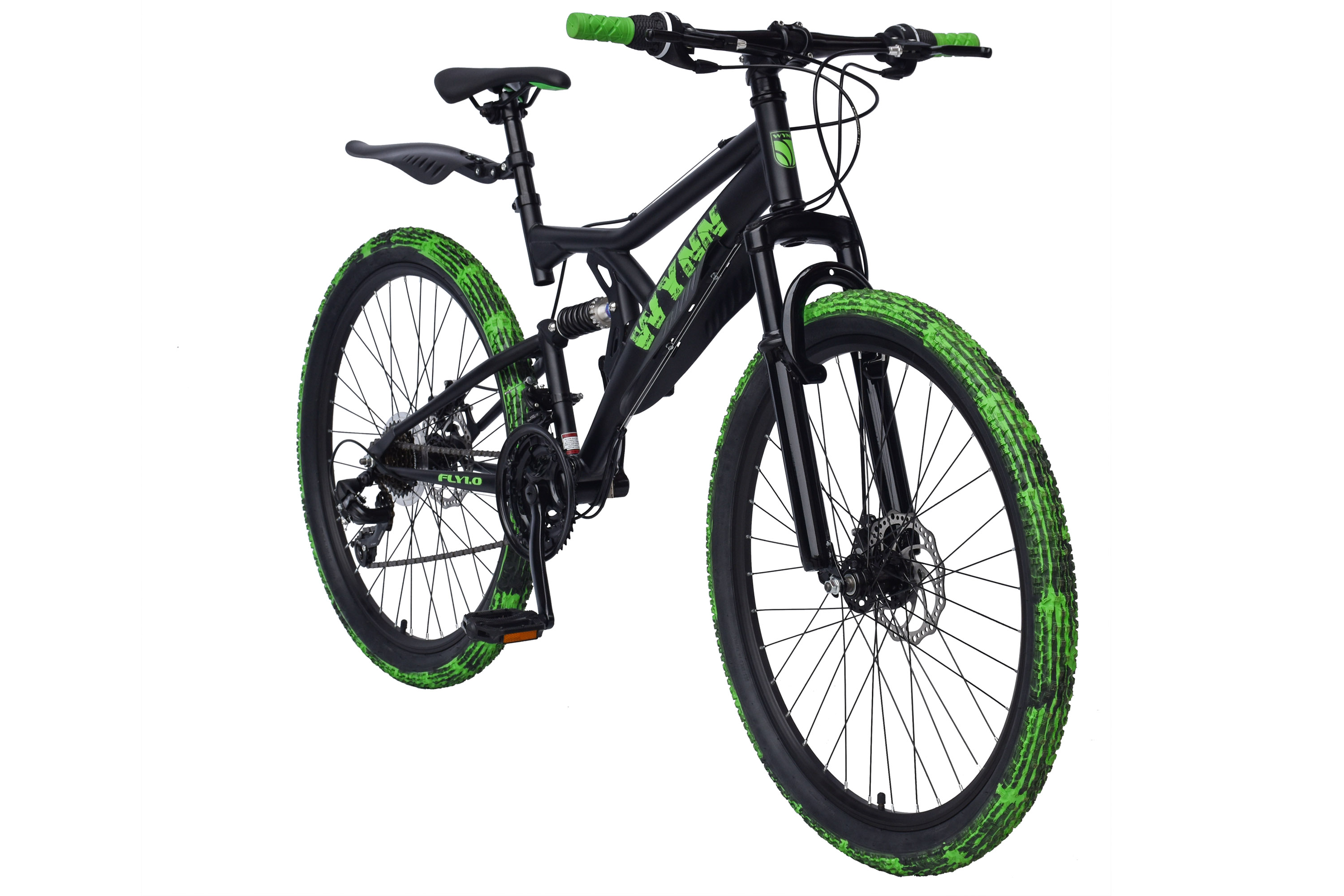 WYNN Mountainbike Fully 26 Zoll FLY1.0 Rahmenh&ouml;he 46 cm Damen Herren 21 G&auml;nge mech. Scheibenbremse – Bild 2