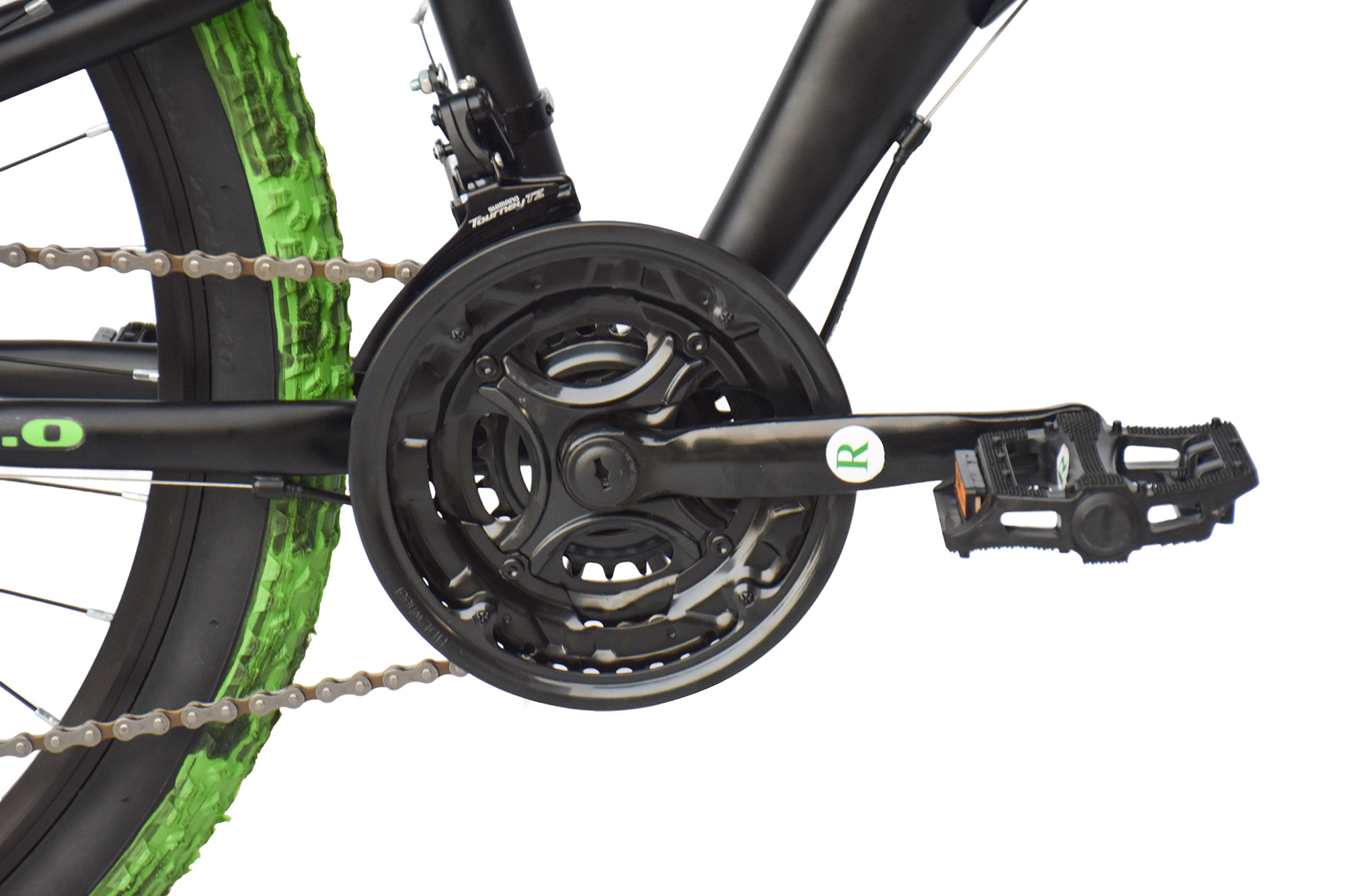 WYNN Mountainbike Fully 27,5 Zoll FLY1.0 schwarz-gr&uuml;n Rahmenh&ouml;he 46 cm 21 G&auml;nge – Bild 4