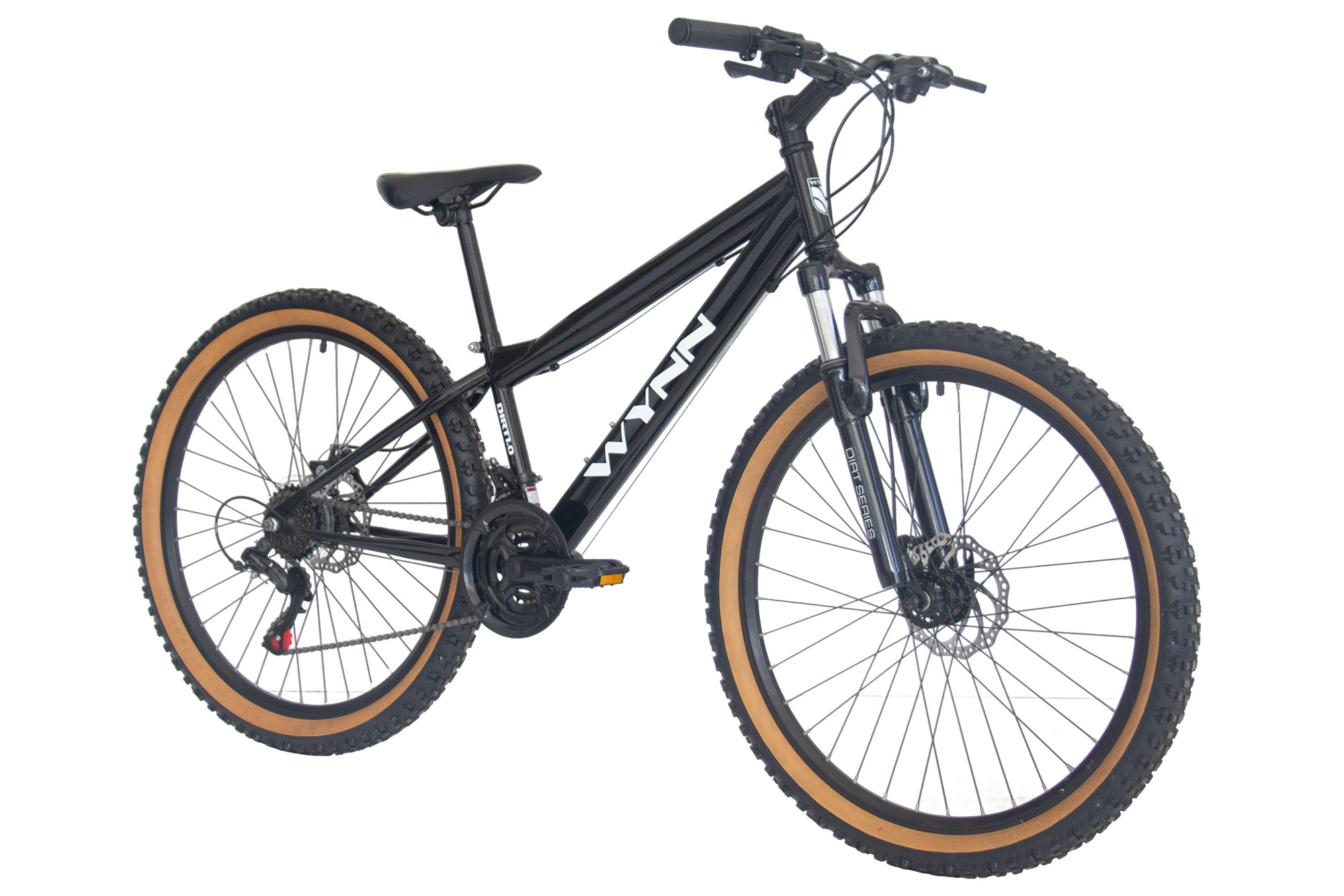 WYNN Mountainbike 26 Zoll DIRT1.0 schwarz Rahmenh&ouml;he 33 cm 18 G&auml;nge – Bild 2