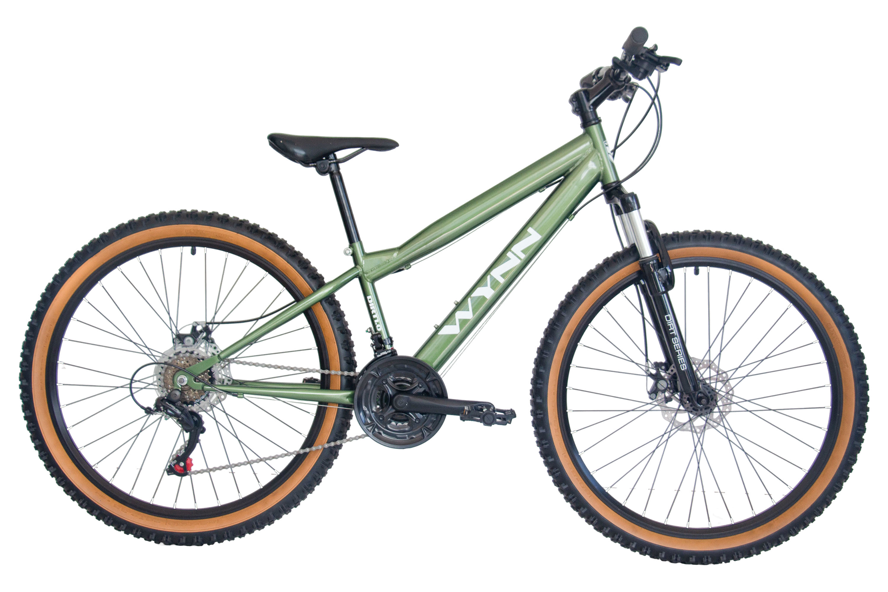 WYNN Mountainbike 26 Zoll DIRT1.0 gr&uuml;n Rahmenh&ouml;he 33 cm 18 G&auml;nge – Bild 1