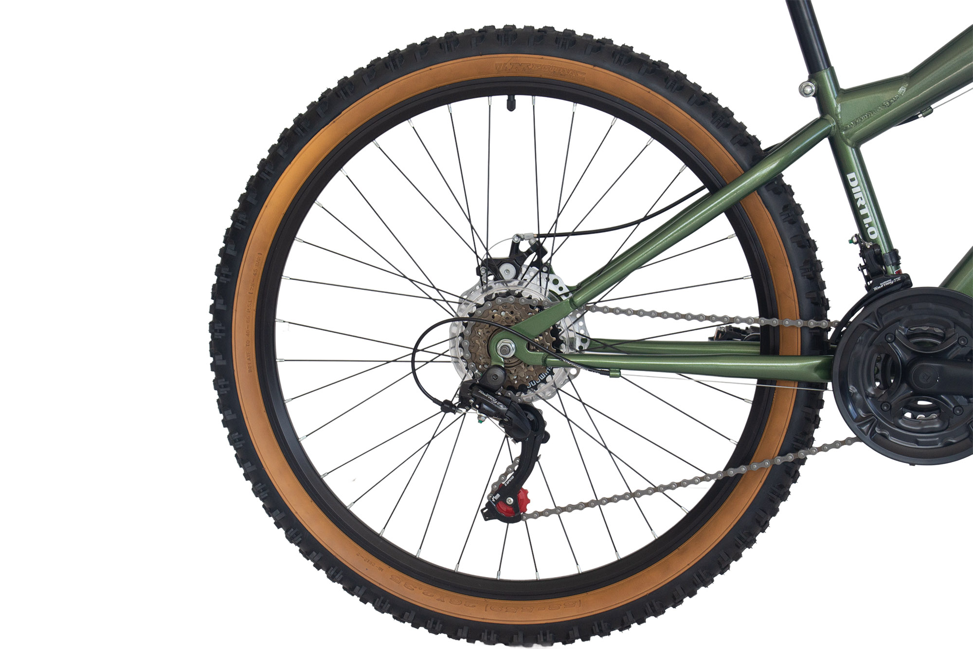 WYNN Mountainbike 26 Zoll DIRT1.0 gr&uuml;n Rahmenh&ouml;he 33 cm 18 G&auml;nge – Bild 2