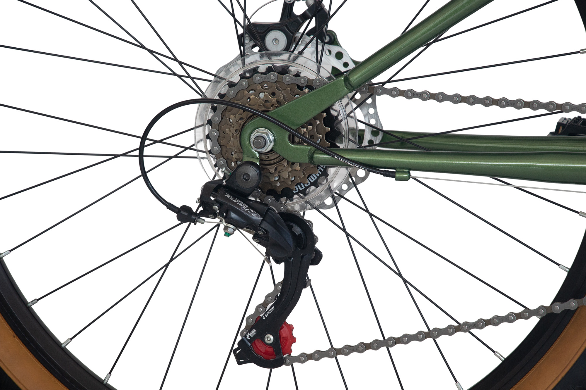 WYNN Mountainbike 26 Zoll DIRT1.0 gr&uuml;n Rahmenh&ouml;he 33 cm 18 G&auml;nge – Bild 5