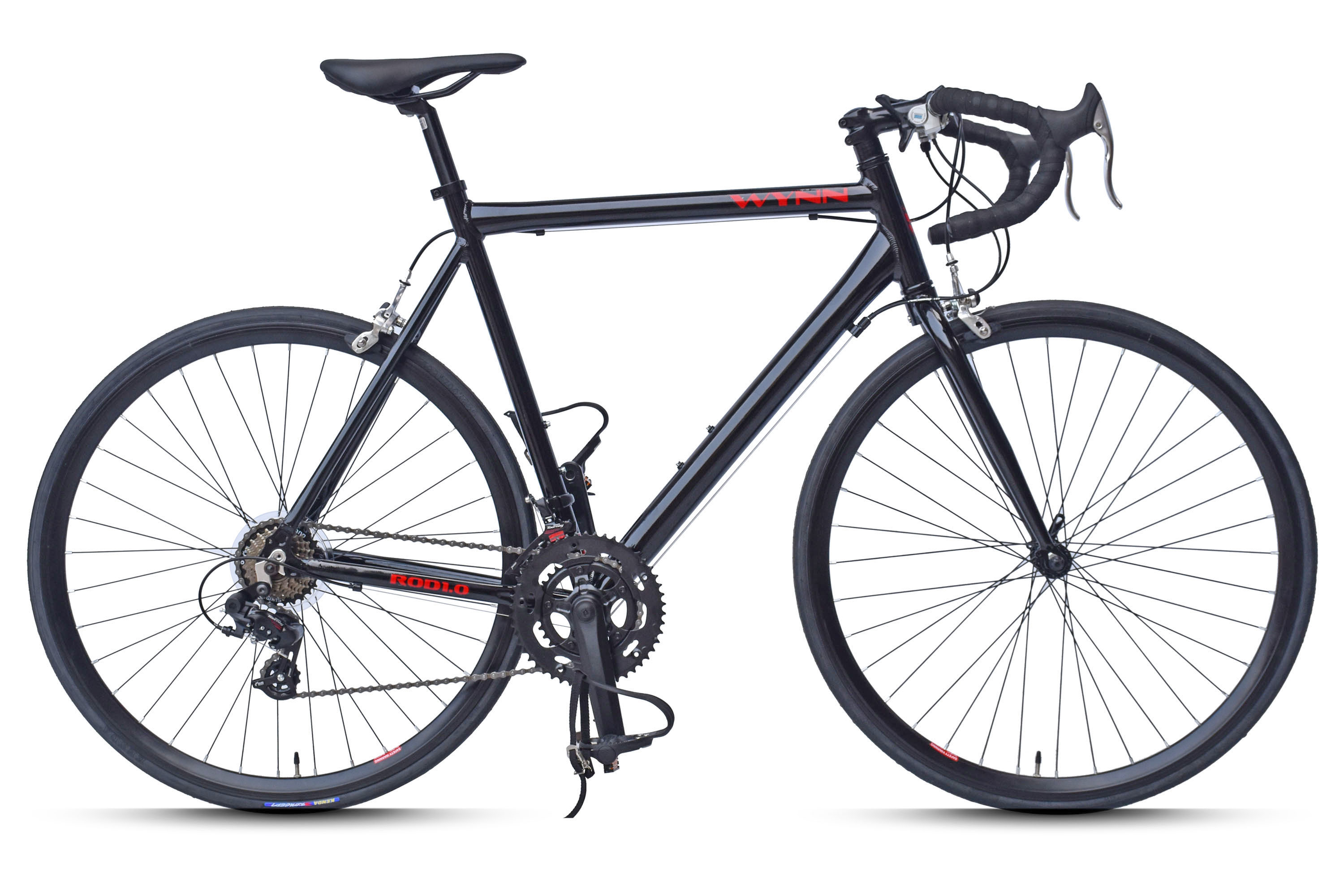 WYNN Rennrad 28 Zoll ROD1.0 schwarz, gl&auml;nzend 14 G&auml;nge – Bild 1