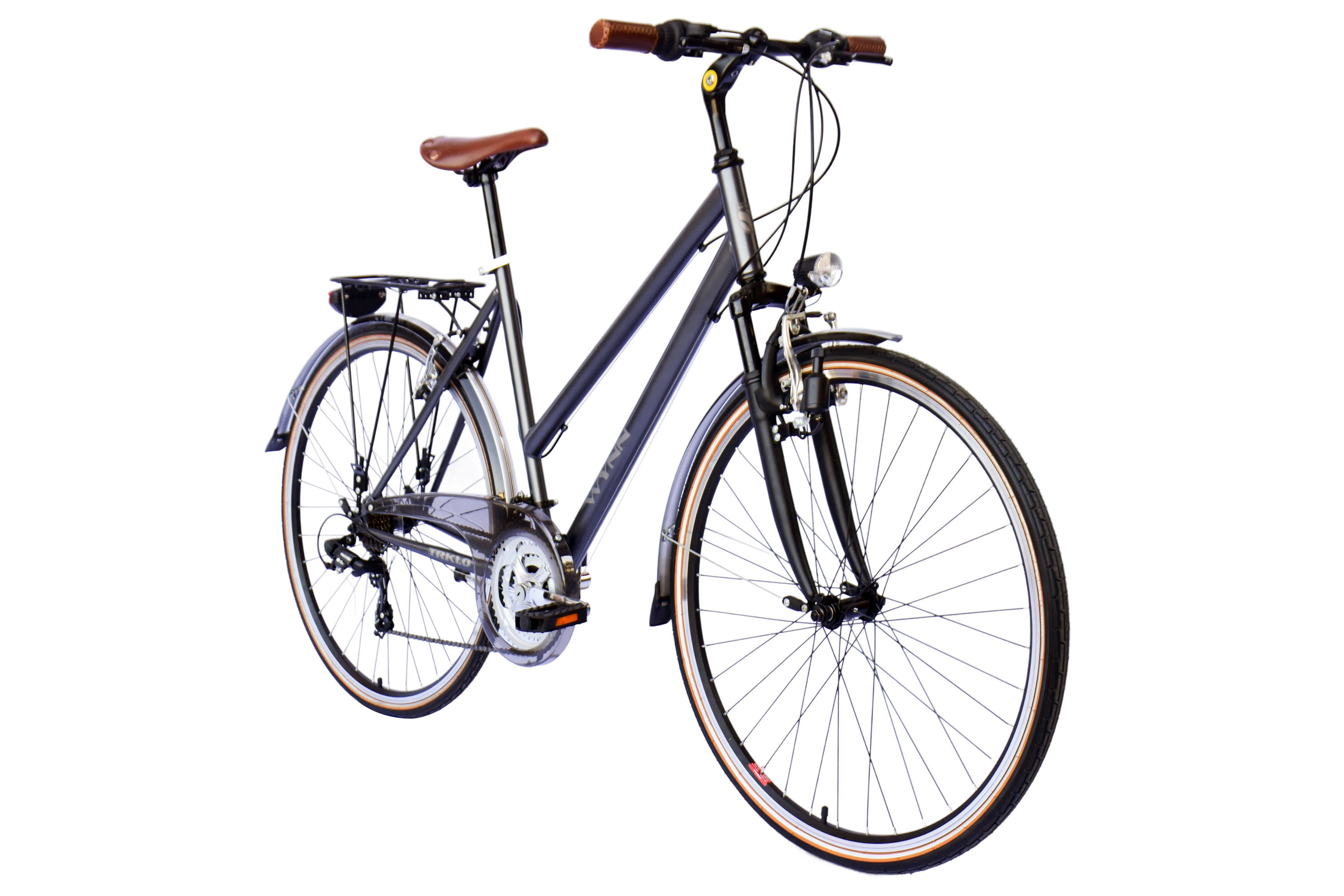 WYNN Trekkingrad 28 Zoll TRK1.0 grau Damen 21 G&auml;nge V-Brake – Bild 2