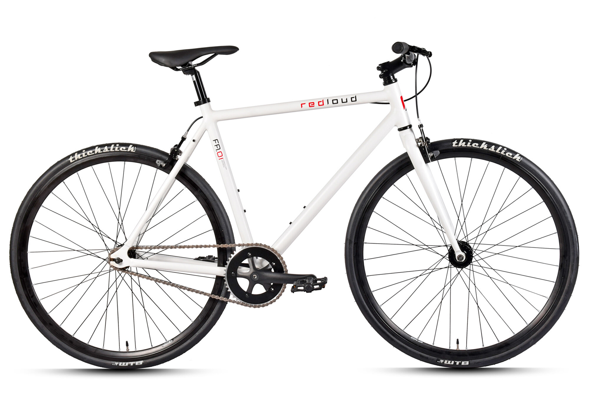 REDLOUD fixie 28 inch FA.01 white single speed, 299,99