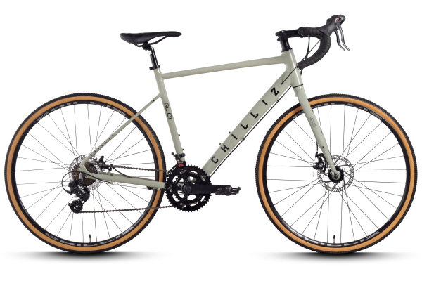 CHILLIZ Gravelbike 28 Zoll GL.01 grau Rahmenhöhe 51 cm Damen Herren 14 Gänge mech. Scheibenbremse