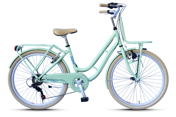 WYNN Kinderrad 24 Zoll KID1.0 grün Rahmenhöhe 38 cm 6 Gänge V-Brake