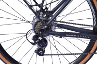 WYNN Gravelbike 28 Zoll GRL1.1 grau Rahmenhöhe 54 cm Damen Herren 14 Gänge Gepäckträger Schutzbleche