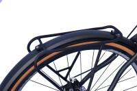 WYNN Gravelbike 28 Zoll GRL1.1 grau Rahmenhöhe 54 cm Damen Herren 14 Gänge Gepäckträger Schutzbleche