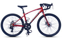WYNN Kinderrad Gravelbike 24 Zoll GRL2.1 rot...
