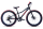 WYNN Fatbike 24 Zoll FAT1.0 schwarz-rot Rahmenhöhe 30 cm Kinder 7 Gänge mech. Scheibenbremse