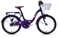 CHILLIZ Kinderrad 18 Zoll CHD.01 lila Rahmenhöhe 28 cm singlespeed V-Brake
