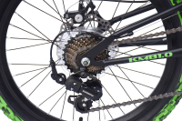 WYNN Mountainbike 20 Zoll KMB1.0  schwarz-grün 7 Gänge mech. Scheibenbremse