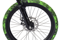 WYNN Mountainbike 20 Zoll KMB1.0  schwarz-grün 7 Gänge mech. Scheibenbremse