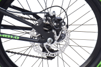 WYNN Mountainbike 20 Zoll KMB1.0  schwarz-grün 7 Gänge mech. Scheibenbremse
