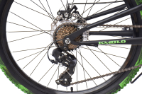 WYNN Mountainbike 24 Zoll KMB1.0  schwarz-grün 21 Gänge mech. Scheibenbremse